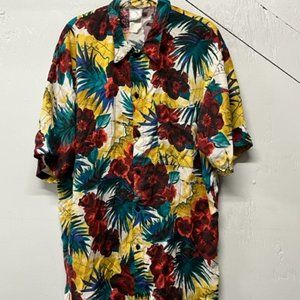 Vintage OP Ocean Pacific XL Hawaiian Buttoned Shirt